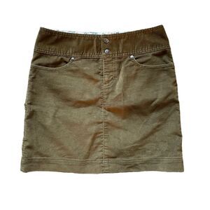 ATHLETA Ridge Corduroy Skirt Green Size 2